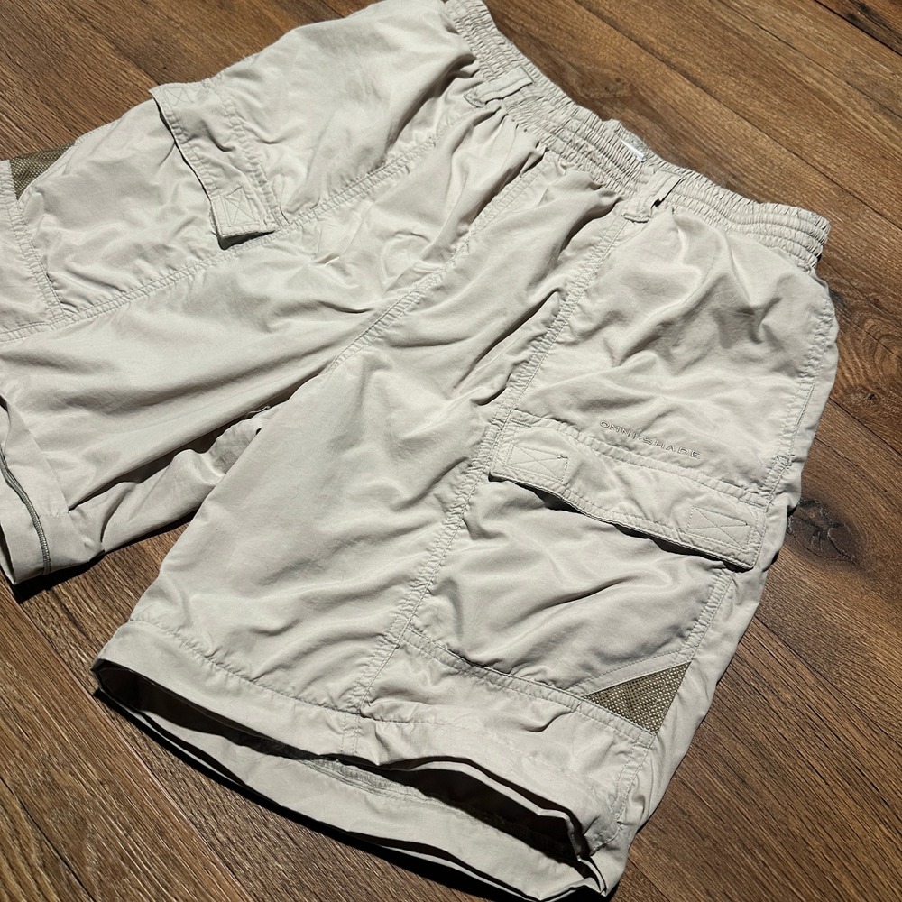 Columbia Tan PFG Omni-Shade Cargo Shorts Men Large FM 8049